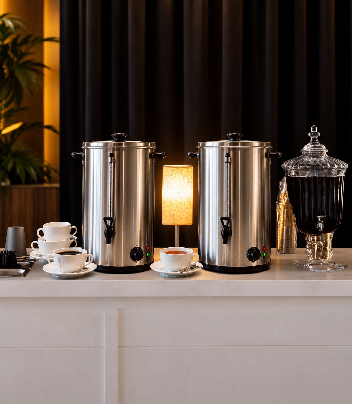 Commercial hot drink dispenser